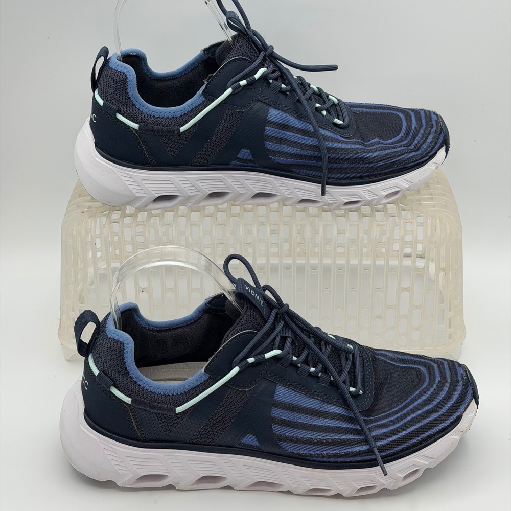 Vionic Fortune Walking Sneakers Womens 8.5 Blue Comfort Running Athletic Casual